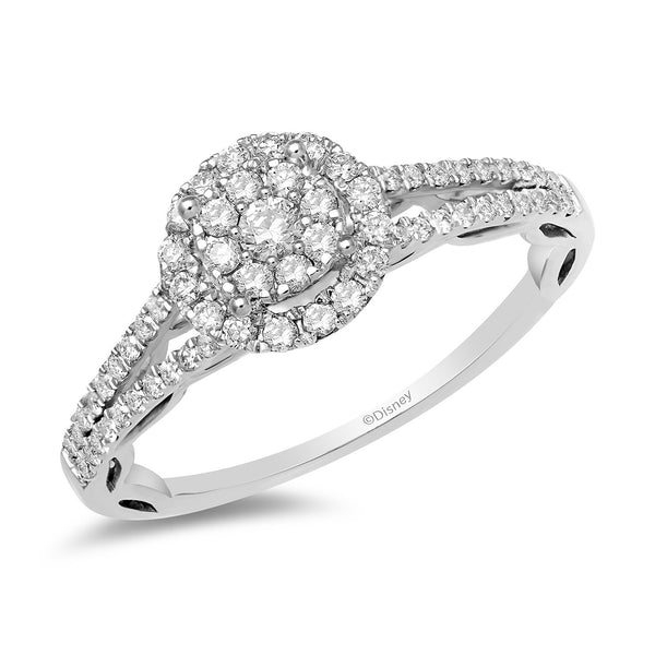 Disney Belle Inspired Diamond Ring 14K Rose Gold 1/10 CTTW | Enchanted  Disney Fine Jewelry